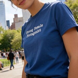 Strong Female Blue Short Sleeve Tee